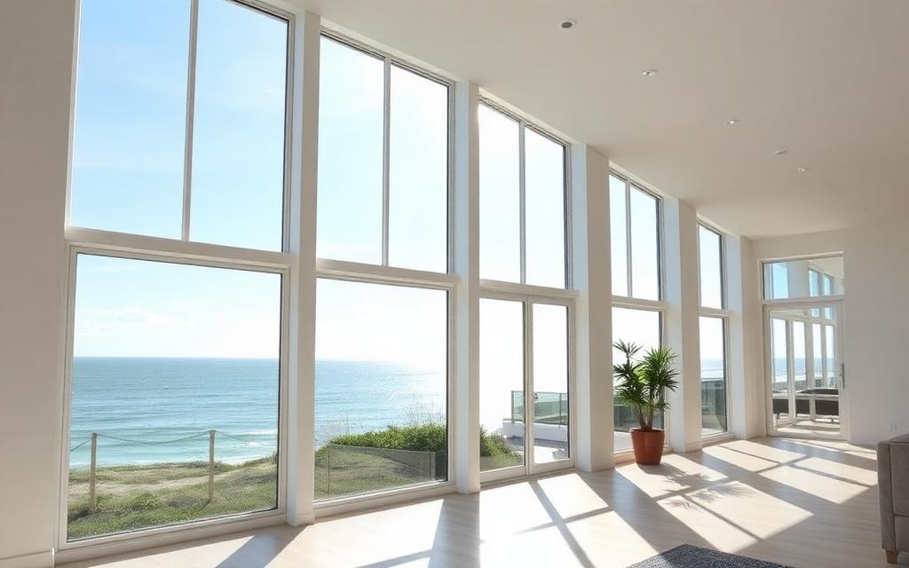 Impact windows in a coastal home